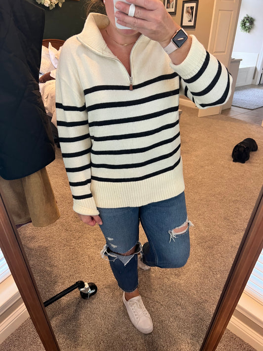 The Sandy Striped Sweater