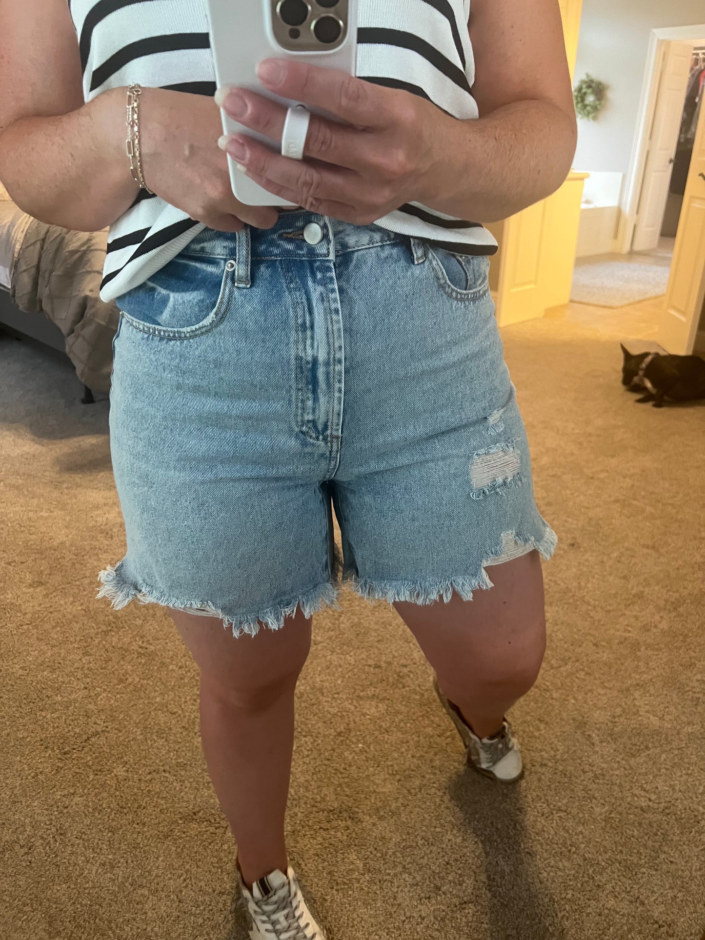 The Mom Jean Shorts